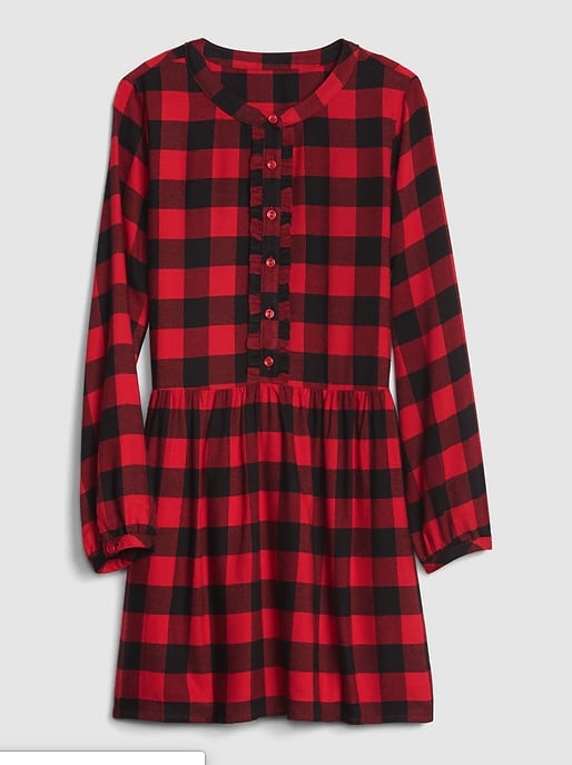 Kids Plaid Ruffle Dress