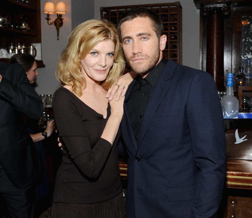 Jake Gyllenhaal got some face time with Rene Russo at their Nightcrawler premiere.