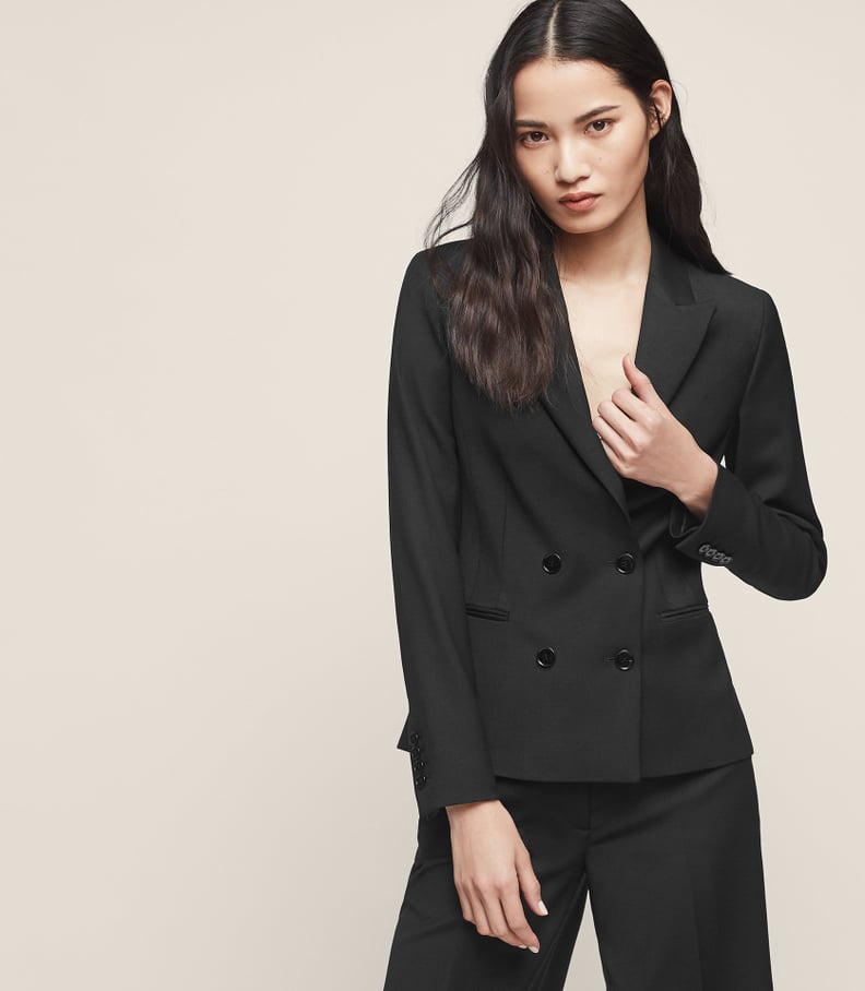 Reiss Huxley Cropped Double-Breasted Blazer