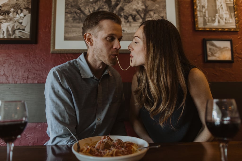 Olive Garden Engagement Shoot