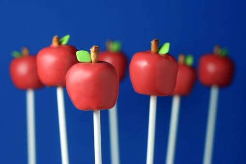 An Apple a Day Cake Pops