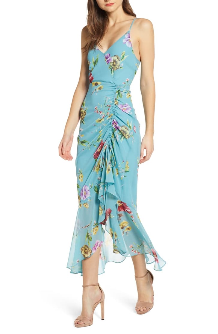 ASTR the Label Floral Ruched Front Maxi Dress | Summer ...