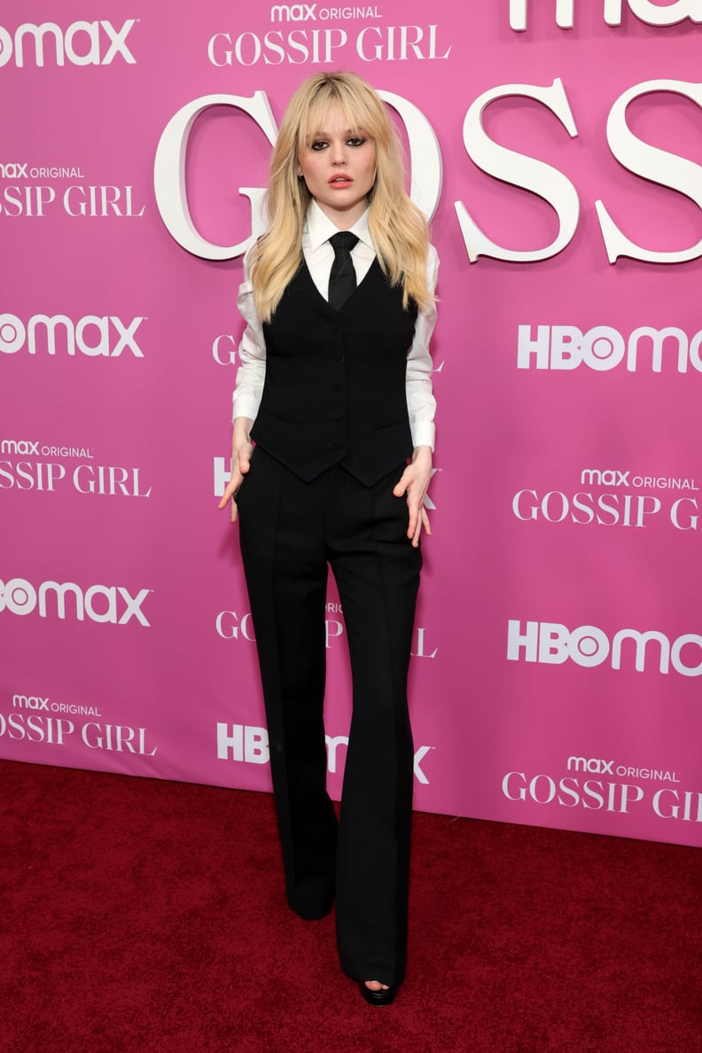 Emily Alyn Lind at the 2021 New York Premiere of the Gossip Girl Reboot