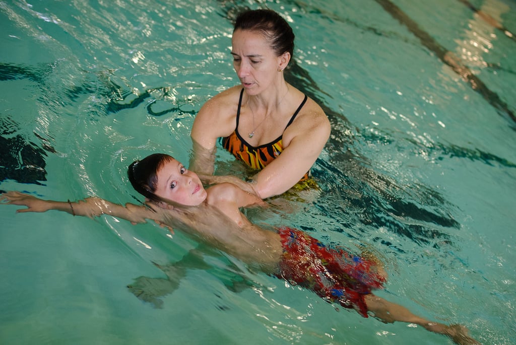 Swimming improves confidence.