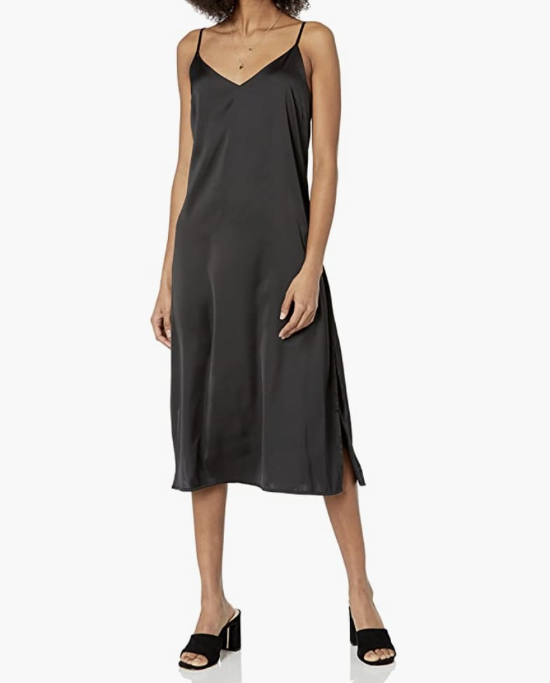 A Formal Midi Dress: The Drop Ana Silky V-Neck Midi Slip Dress