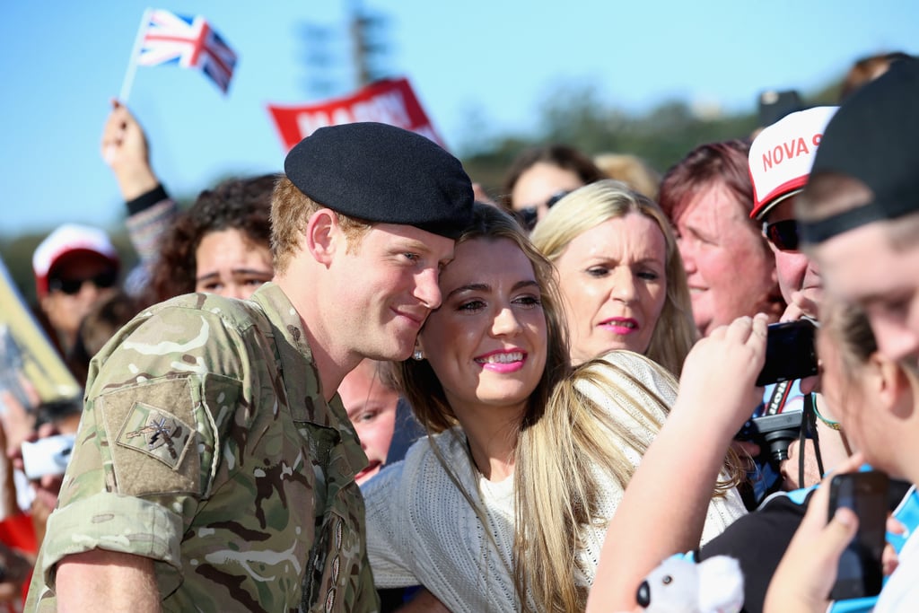 Prince Harry Gets a Kiss on the Lips From Australian Fan