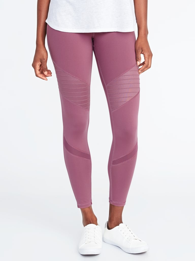 Old Navy High-Rise Moto Compression Leggings | Hot Yoga Clothes Under ...
