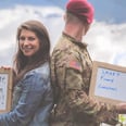 Military Husband's Mid-Photo Shoot Reaction to Wife's Rainbow Baby Pregnancy Is Too Pure