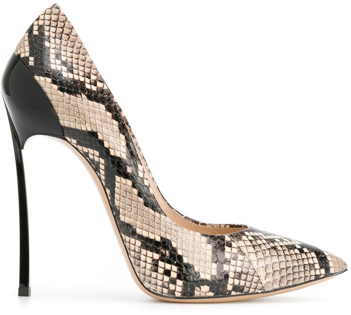 Casadei Blade Snakeskin Pumps