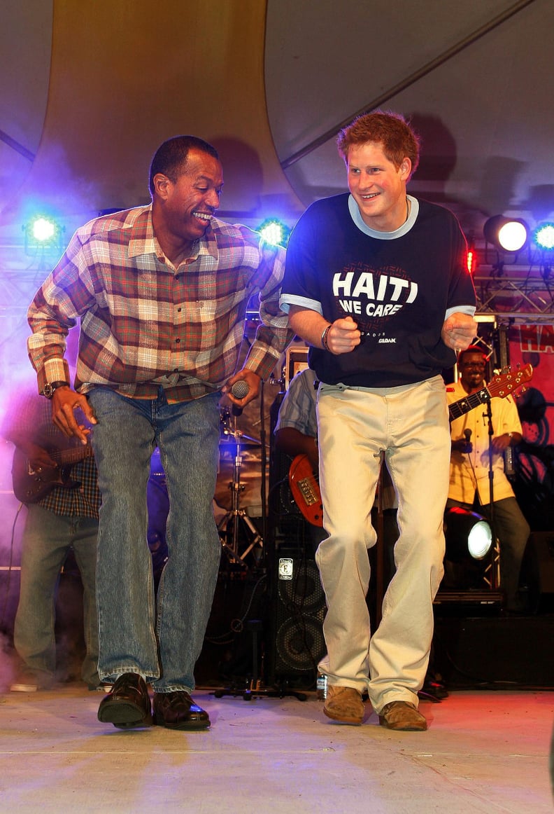 Harry at a Fundraising Concert in Barbados in January 2010