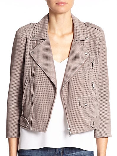 Rebecca Minkoff Wes Perforated Suede Moto Jacket