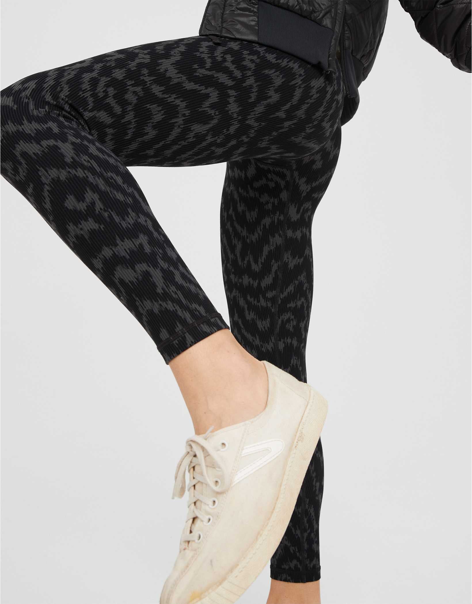 Ribbed High High Legging- Caribou - Chérie Amour