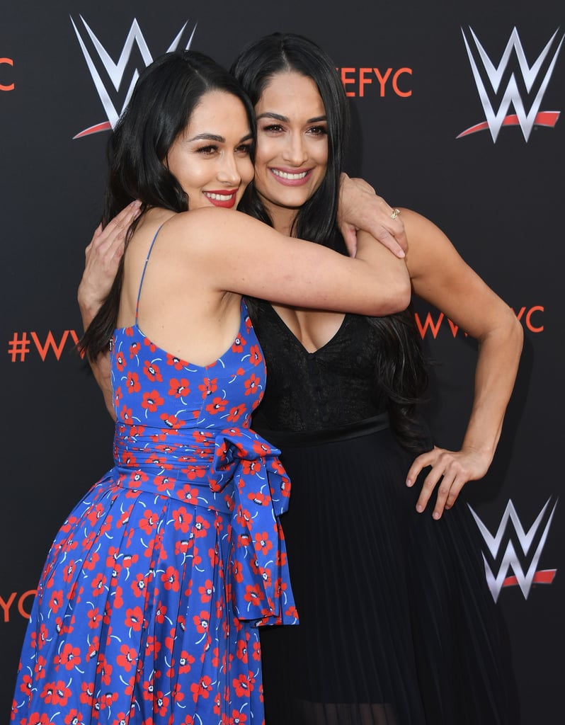 Nikki and Brie Bella at WWE's FYE Event June 2018