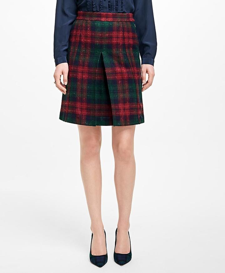 Brooks Brothers Tartan Wool Skirt