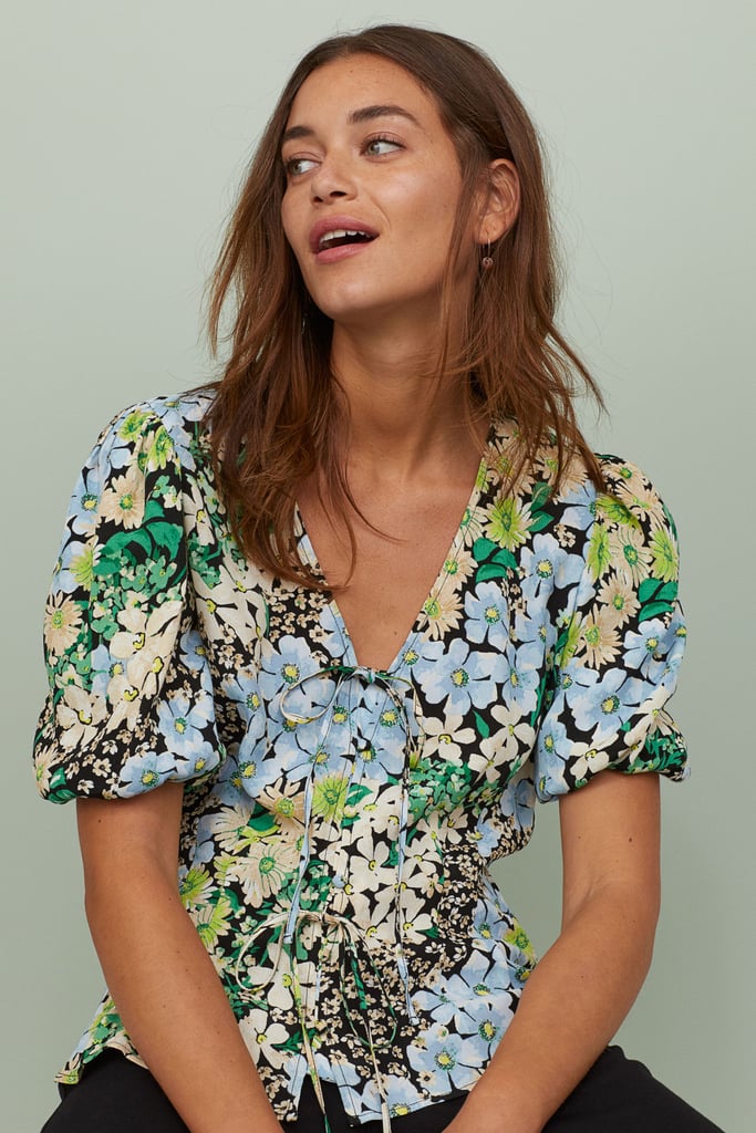 H&M Puff-Sleeved Blouse