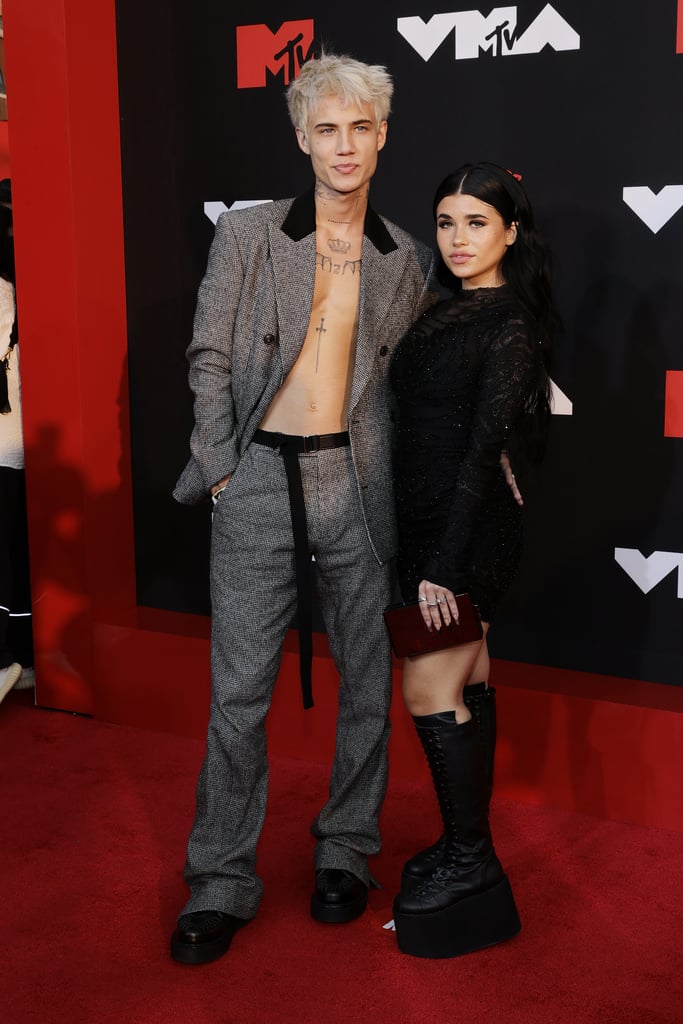 JXDN and Nessa Barrett at the 2021 MTV VMAs