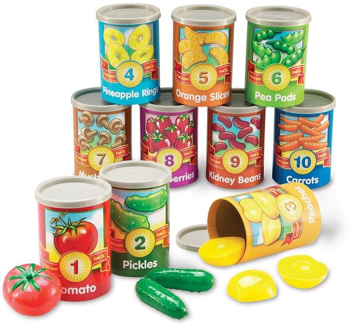 Learning Resources 1 to 10 Counting Cans Sorter Set