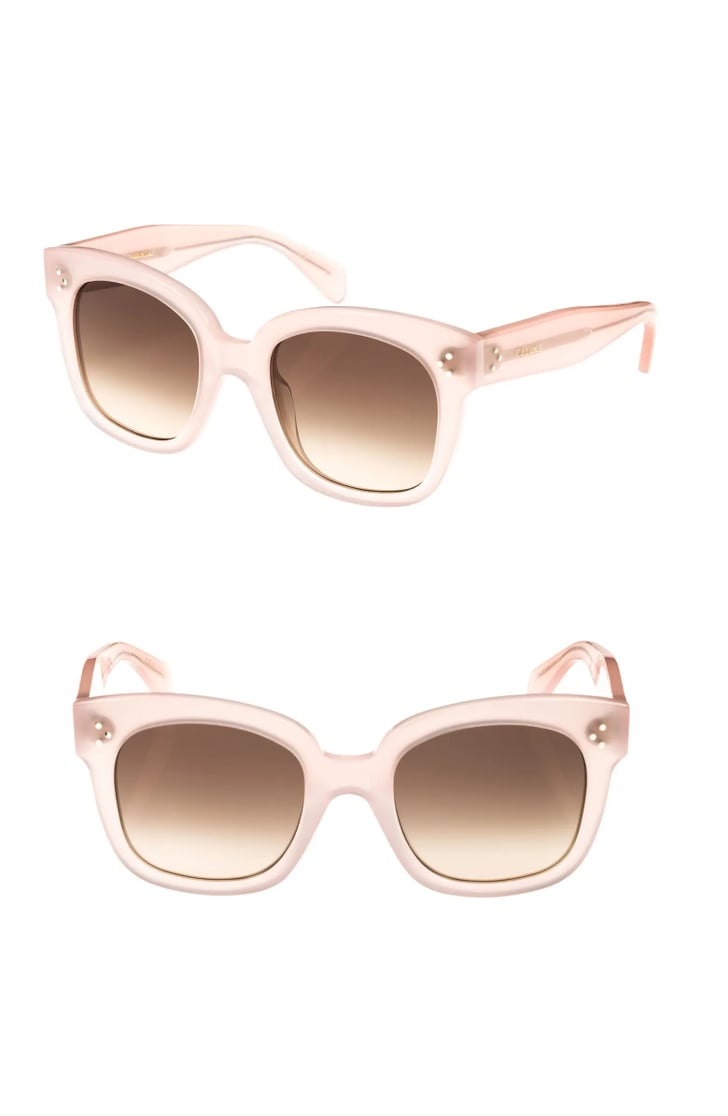 Throw Shade Celine 54mm Square Sunglasses Nordstrom s Black