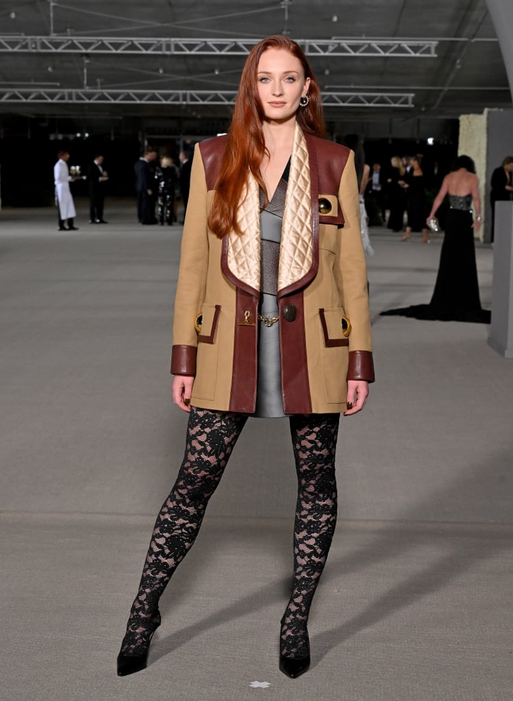 Sophie Turner Ups Her Courtside Game in Tights and Louis Vuitton