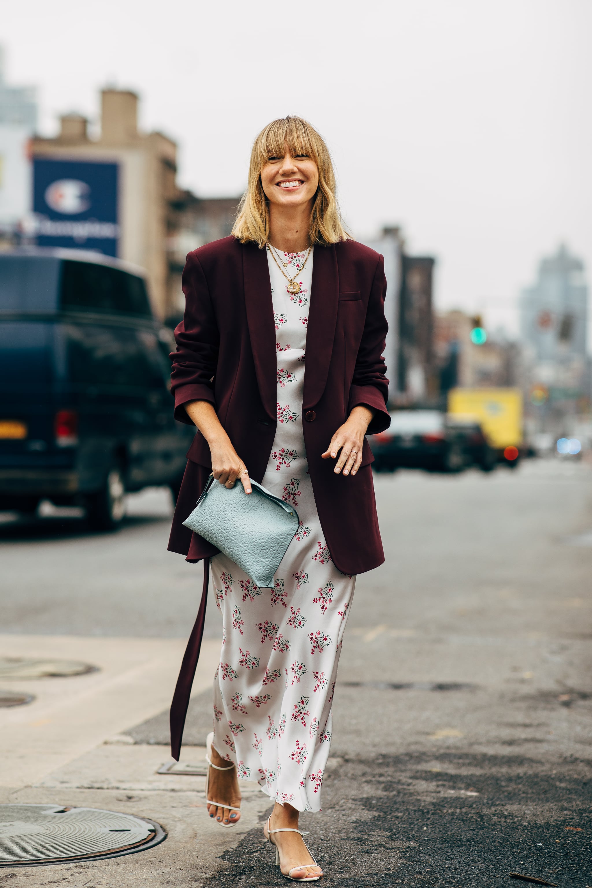 Street style, Lisa Aiken arriving at Monse spring summer 2019 ready-to-wear  show, held at