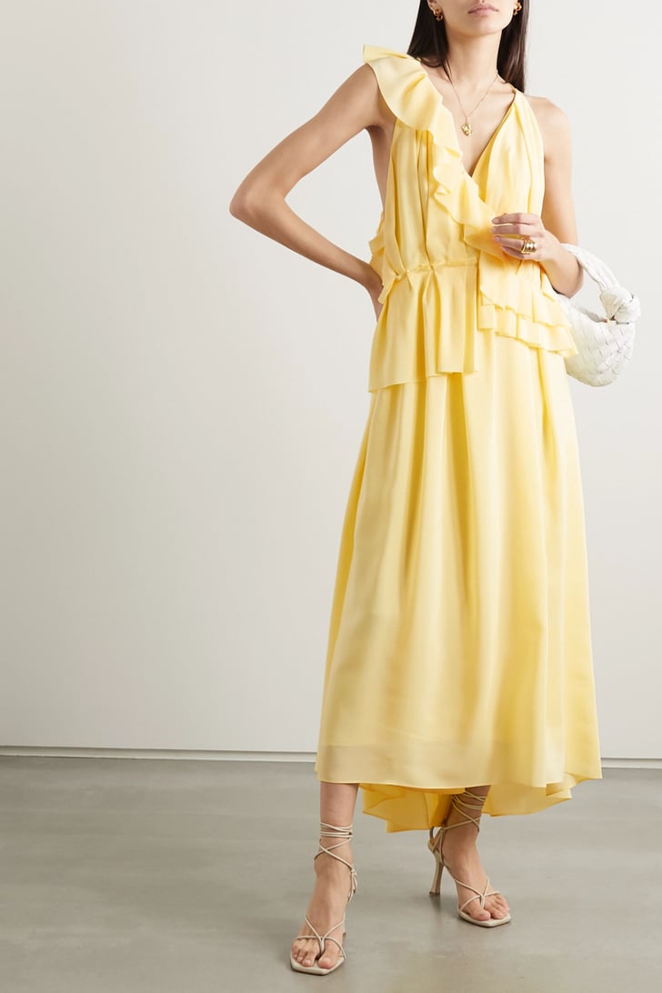 Nicola Peltz's Victoria Beckham Dress | Nicola Peltz's Yellow ...