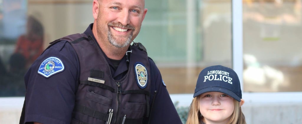 Girl Donates Piggy Bank Money to Police Officer With Cancer