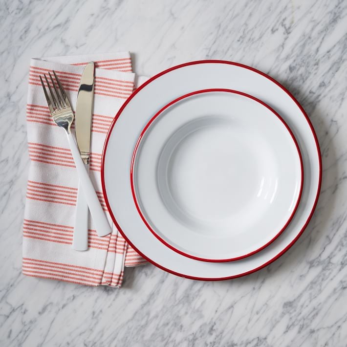 Few things look better on a picnic table than a set of enamelware plates ($40), which travel well and are almost impossible to break.
— AM