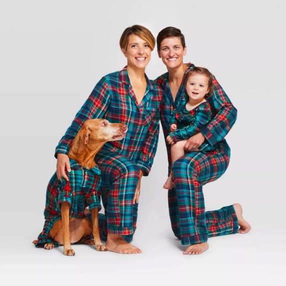 Holiday Blue Tartan Plaid Flannel Family Pajamas Collection