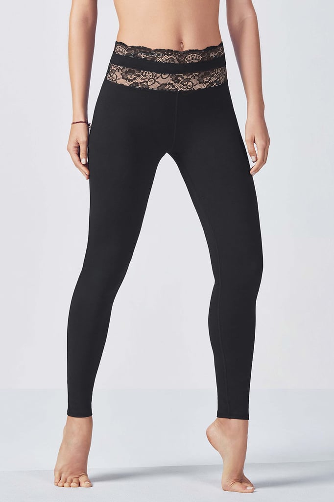 Lace waist leggings clearance