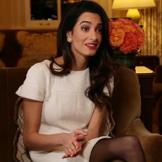 Amal Clooney Wearing White Dress on NBC News