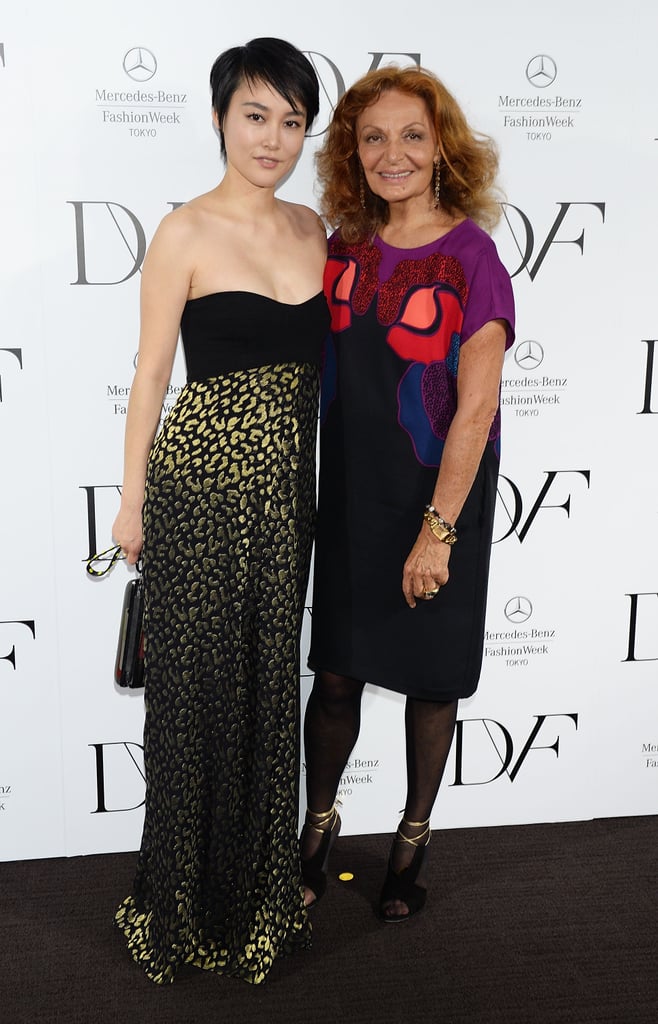 Diane von Furstenberg and Rinko Kikuchi