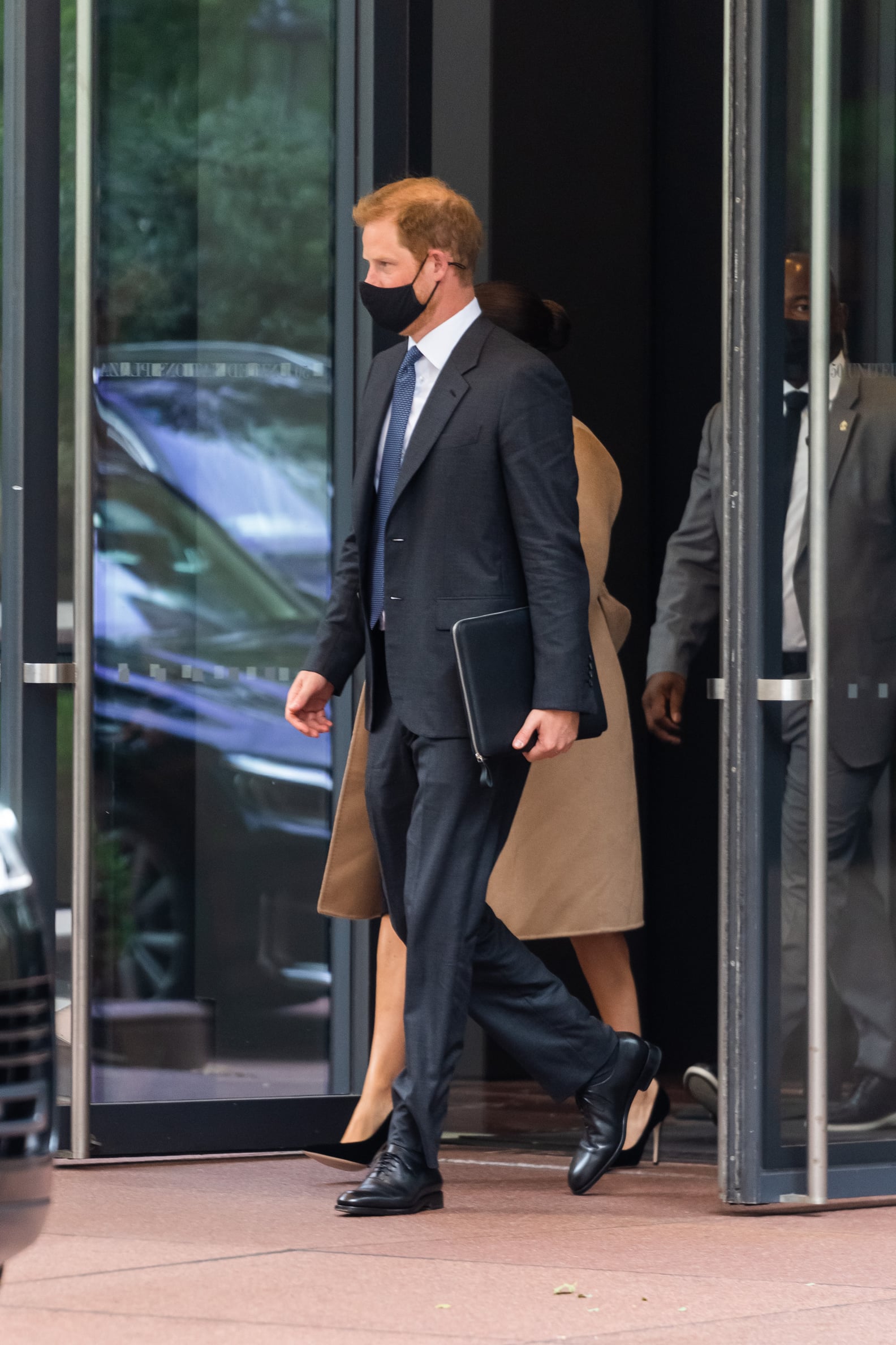 See Prince Harry's "Archie's Papa" Briefcase in NYC Photos PS Celebrity