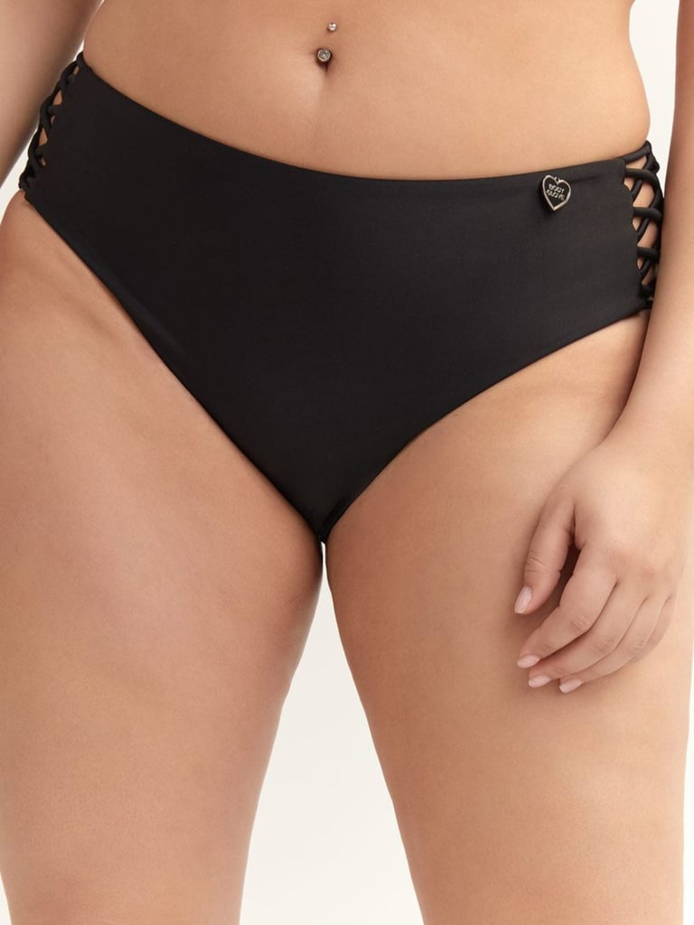 Solid Retro High Waist Swim Brief - Body Glove