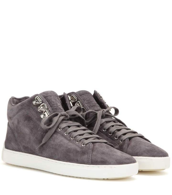 Bone Kent High-Top Suede Sneakers ($350 