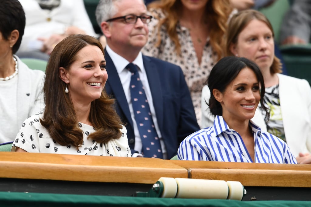 Kate Middleton and Meghan Markle at Wimbledon 2018