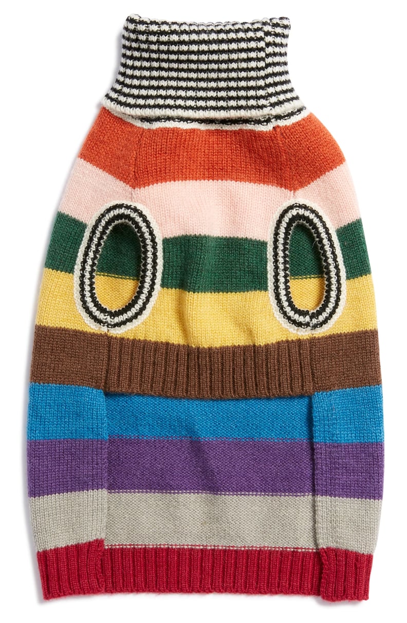 LoveThyBeast Dark Rainbow Wool Dog Sweater