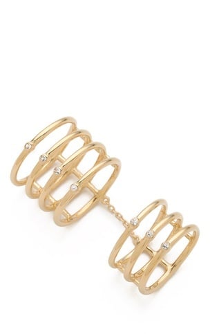 Elizabeth and James Berlin Topaz Knuckle Ring ($195)