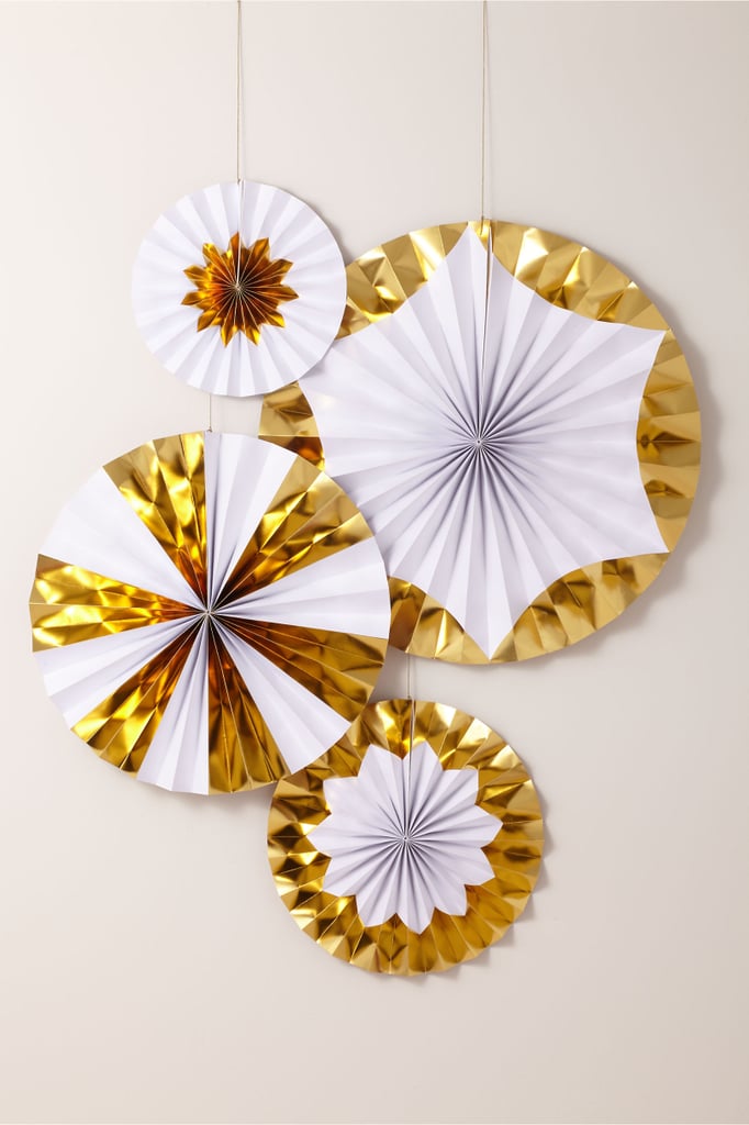 Giant Gold Foil Pinwheels Best Bridal Shower Decorations POPSUGAR