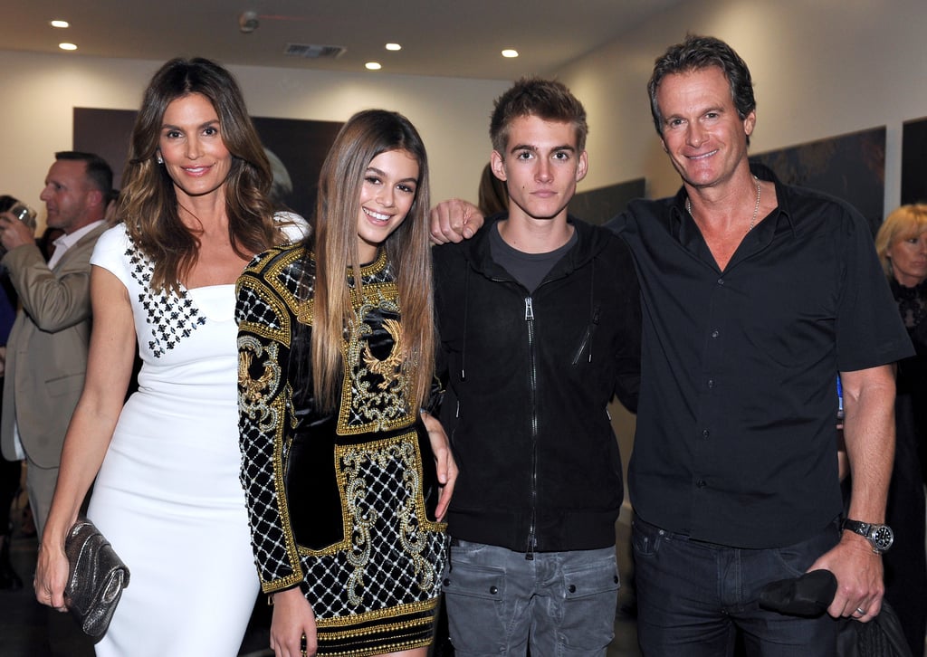 Cindy Crawford and Her Family at Becoming Book Party 2015