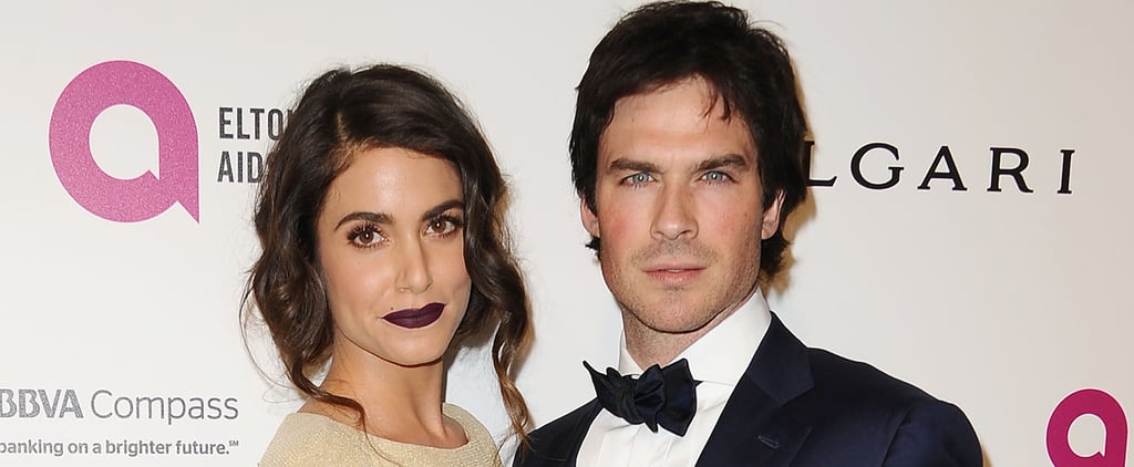 Nikki Reed and Ian Somerhalder at Elton John's Oscars Party