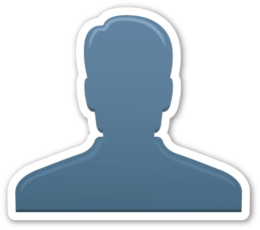 Interpretation: "I'm going to say something incriminating but you can't ever tell people it was me." 
Name + meaning: Bust in Silhouette. Generic profile of one person — often used in interface design to represent a user.
Also known as: User emoji; silhouette emoji