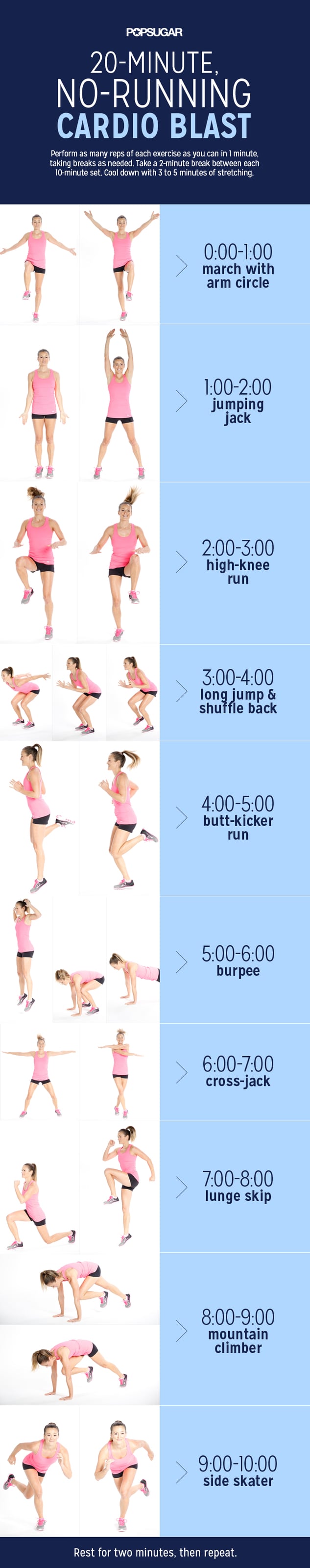 20-Minute Bodyweight BOOTY BLAST Workout - JUST ROW