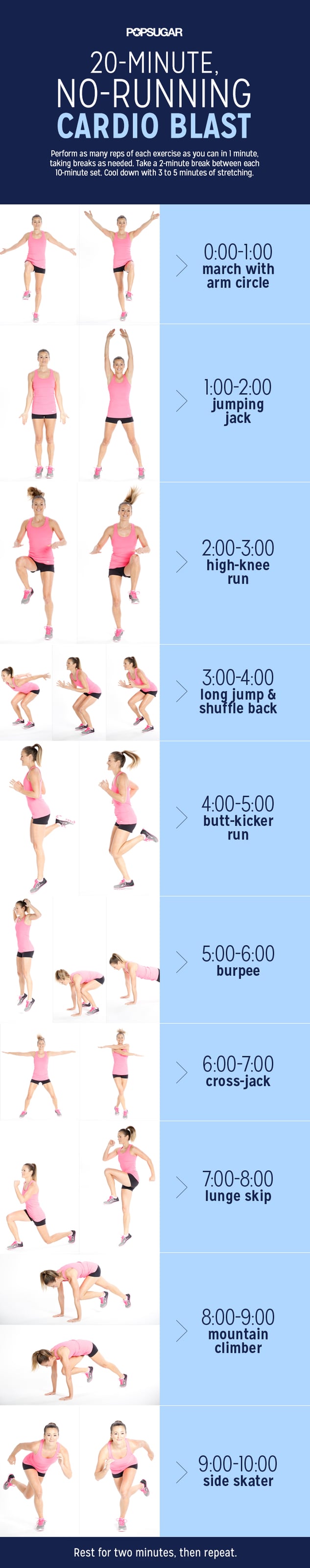 CARDIO WORKOUT FOR BEGINNERS From Home In 10 Minutes