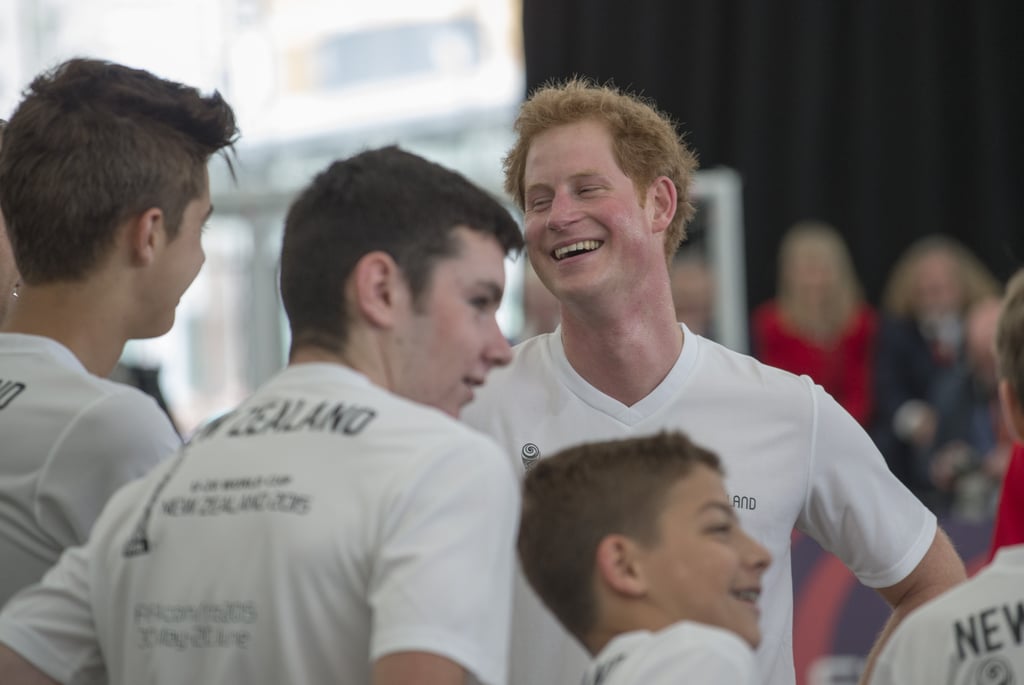 Prince Harry Playing Soccer in New Zealand