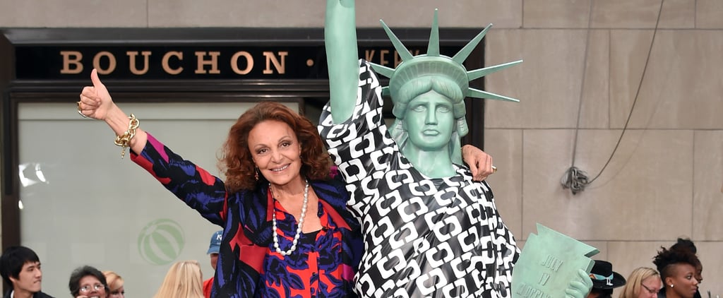 DVF Is Dressing the Statue of Liberty in a Print Wrap Dress