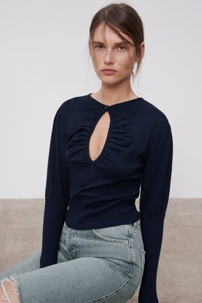 Zara Cut Out Knit Sweater