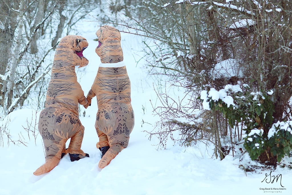 T-Rex Engagement Photo Shoot
