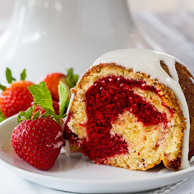 Red Velvet Marble Bundt Cake