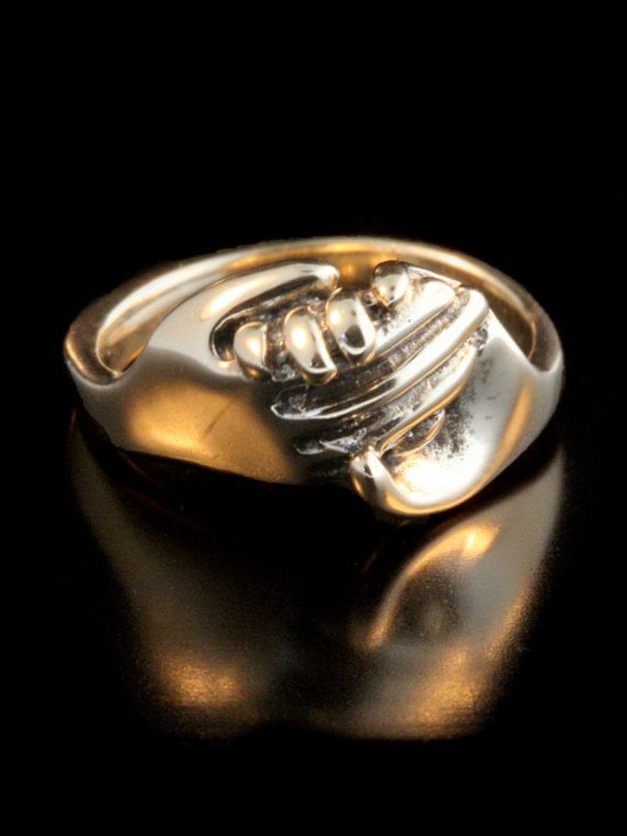 Gold Hand Art Ring