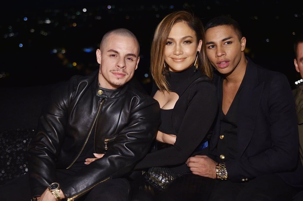 Casper Smart, Jennifer Lopez, and Olivier Rousteing